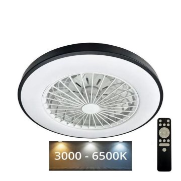 LED Himmennettävä kattovalaisin tuulettimella OPAL LED/48W/230V 3000-6500K + kauko-ohjaus