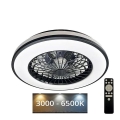 LED Himmennettävä kattovalaisin tuulettimella OPAL LED/48W/230V 3000-6500K + kauko-ohjaus