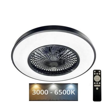 LED Himmennettävä kattovalaisin tuulettimella OPAL LED/72W/230V 3000-6500 + kauko-ohjaus