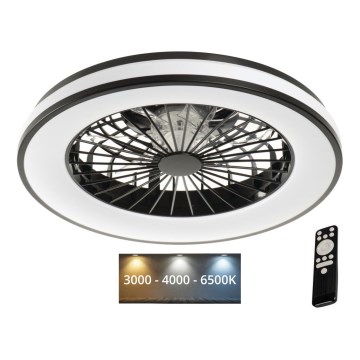 LED Himmennettävä kattovalaisin tuulettimella PLAVE LED/48W/230V 3000/4000/6500K + kauko-ohjaus