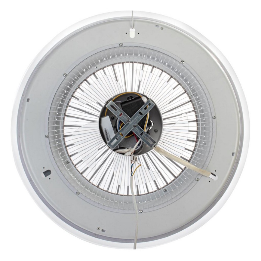 LED Himmennettävä kattovalaisin tuulettimella ZONDA LED/48W/230V 3000-6000K hopea + kaukosäädin