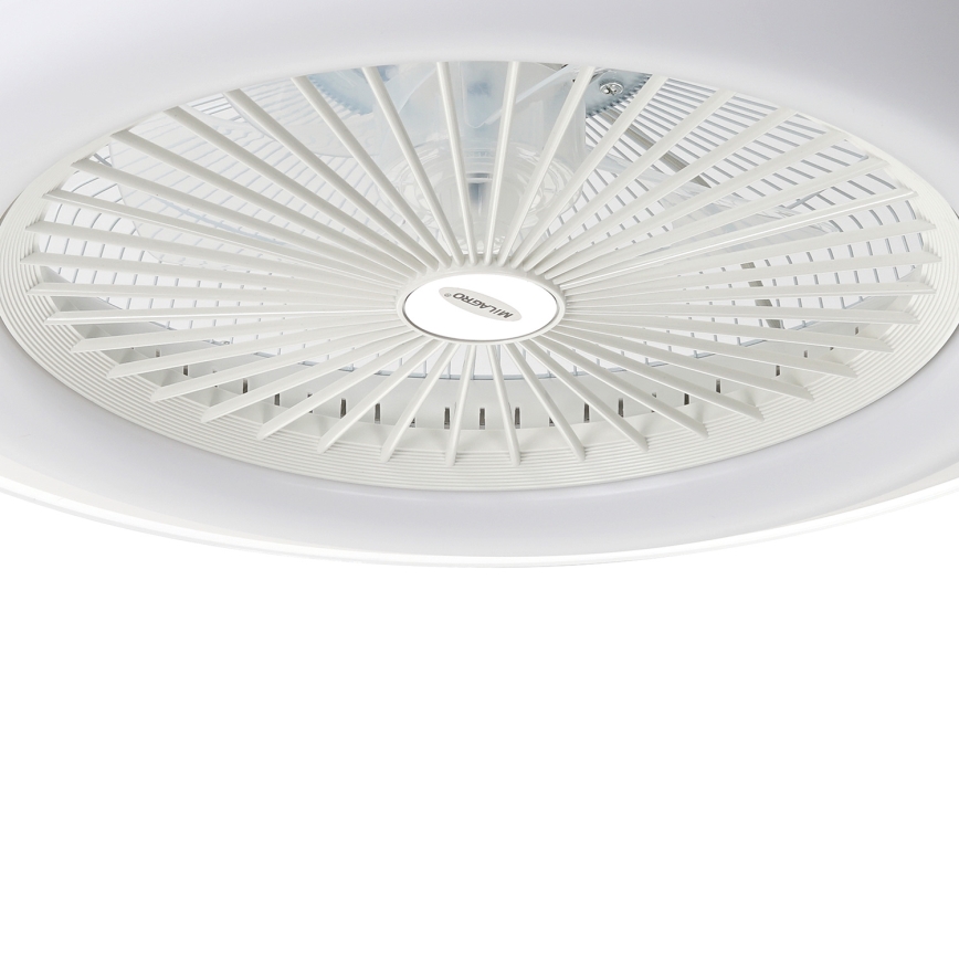 LED Himmennettävä kattovalaisin tuulettimella ZONDA LED/48W/230V 3000-6000K valkoinen + kaukosäädin