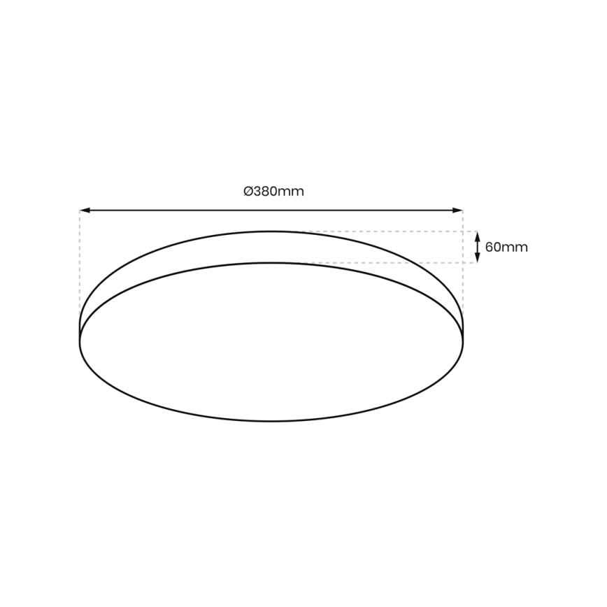 LED Himmennettävä kattovalo ALLISTER LED/36W/230V 3000-6000K + kaukosäädin
