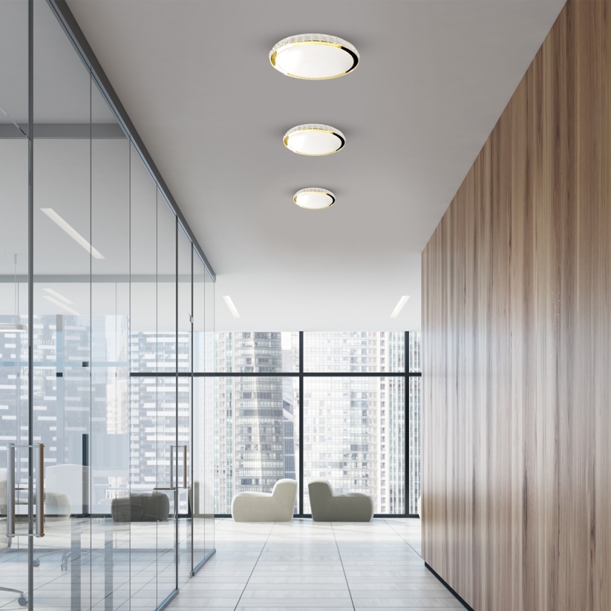 LED Himmennettävä kattovalo LAYLA LED/33W/230V 3000/4000/6000K kulta + kaukosäädin