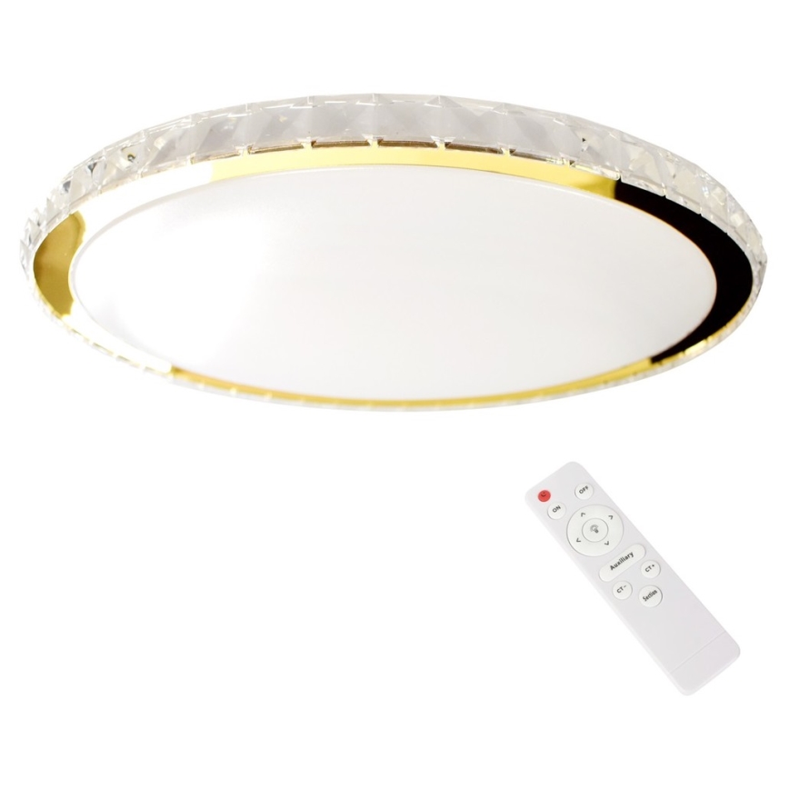 LED Himmennettävä kattovalo LAYLA LED/50W/230V 3000/4000/6000K kulta + kaukosäädin