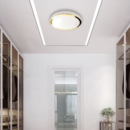LED Himmennettävä kattovalo LAYLA LED/50W/230V 3000/4000/6000K kulta + kaukosäädin