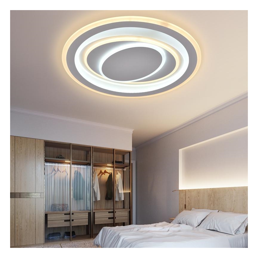 LED Himmennettävä kattovalaisin LED/100W/230V 3000-6500K + kaukosäädin