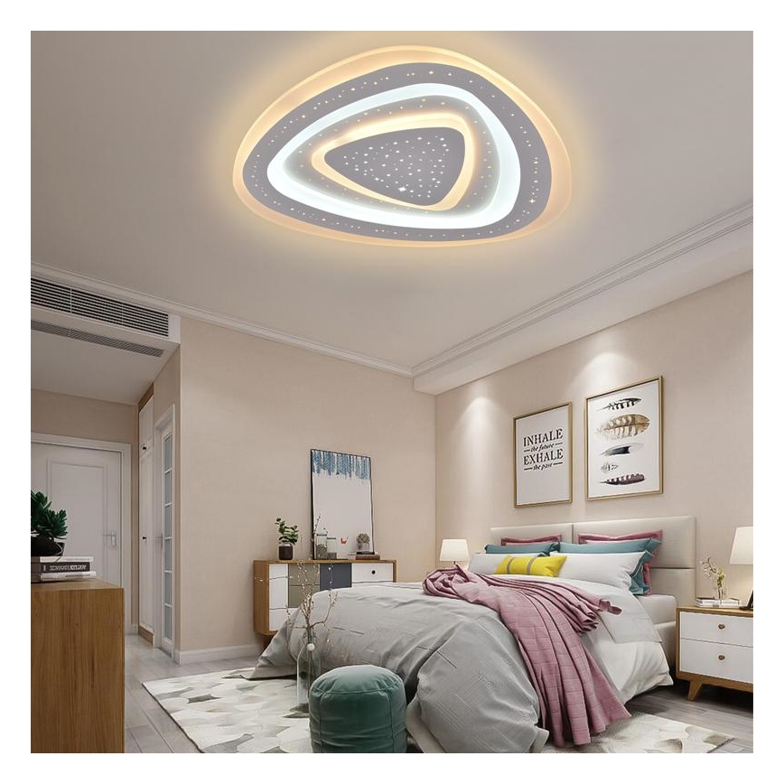 LED Himmennettävä kattovalaisin LED/105W/230V 3000-6500K + kaukosäädin