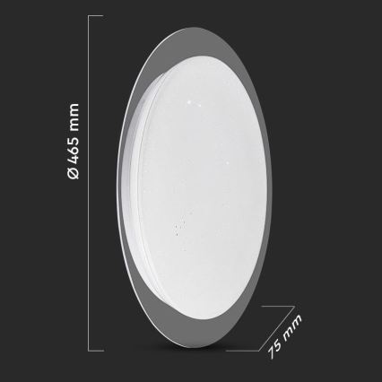LED Himmennettävä kattovalo LED/40W/230V 3000K/4000K/6500K + kaukosäädin