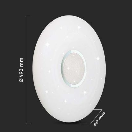 LED Himmennettävä kattovalo LED/40W/230V 3000K/4000K/6500K + kaukosäädin