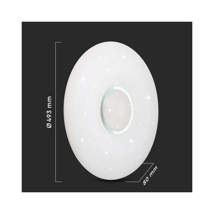 LED Himmennettävä kattovalo LED/40W/230V 3000K/4000K/6500K + kaukosäädin