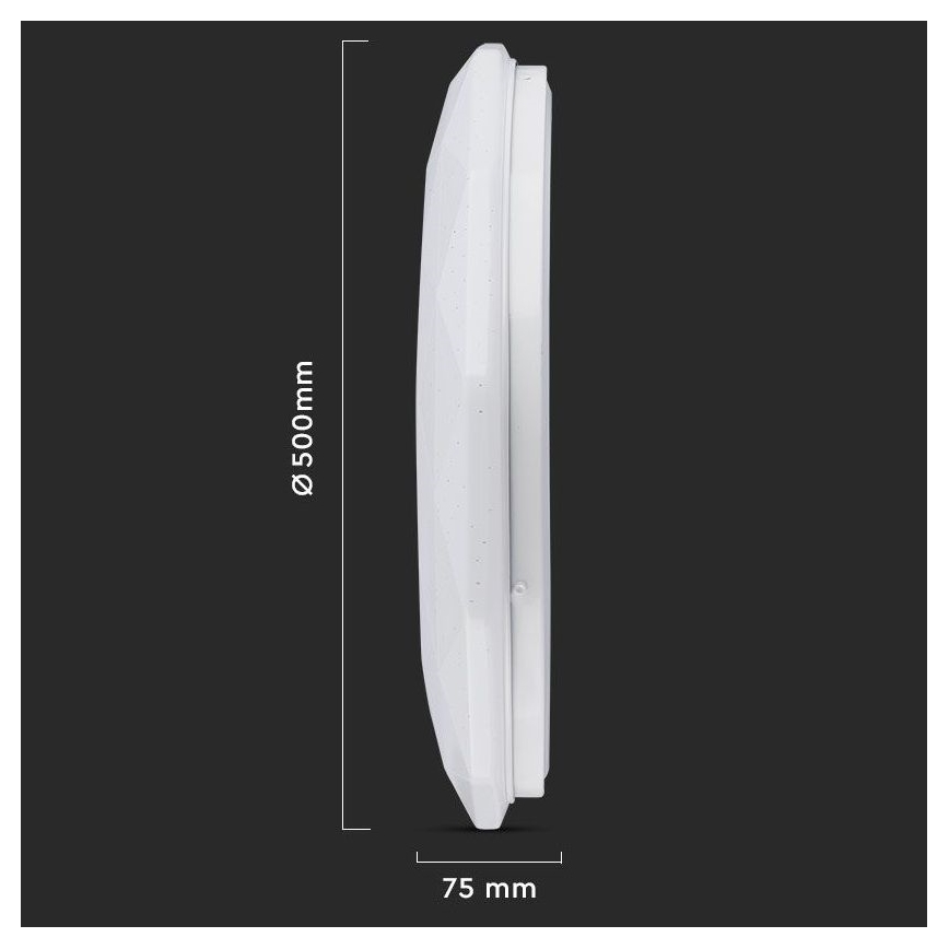 LED Himmennettävä kattovalo LED/40W/230V 3000K/4000K/6500K + kaukosäädin