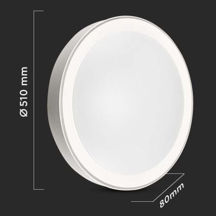 LED Himmennettävä kattovalo LED/40W/230V 3000K/4000K/6500K + kaukosäädin