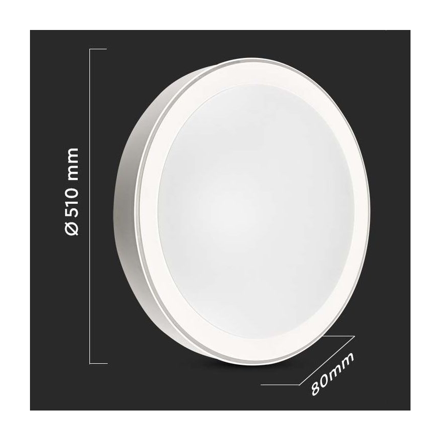 LED Himmennettävä kattovalo LED/40W/230V 3000K/4000K/6500K + kaukosäädin