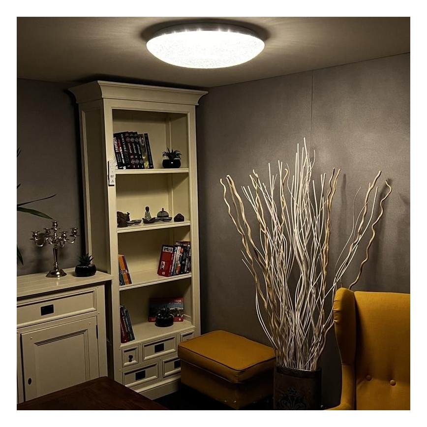 LED Himmennettävä kattovalo LED/48W/230V 2700-6500K Wi-Fi Tuya + kauko-ohjain
