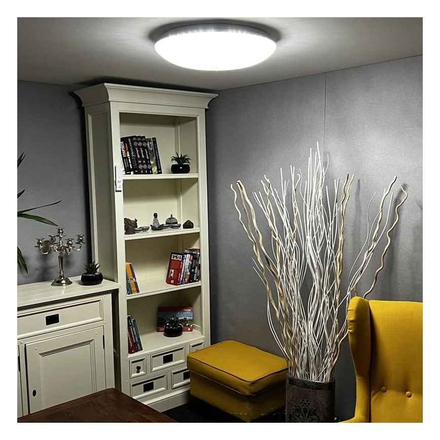 LED Himmennettävä kattovalo LED/48W/230V 2700-6500K Wi-Fi Tuya + kauko-ohjain