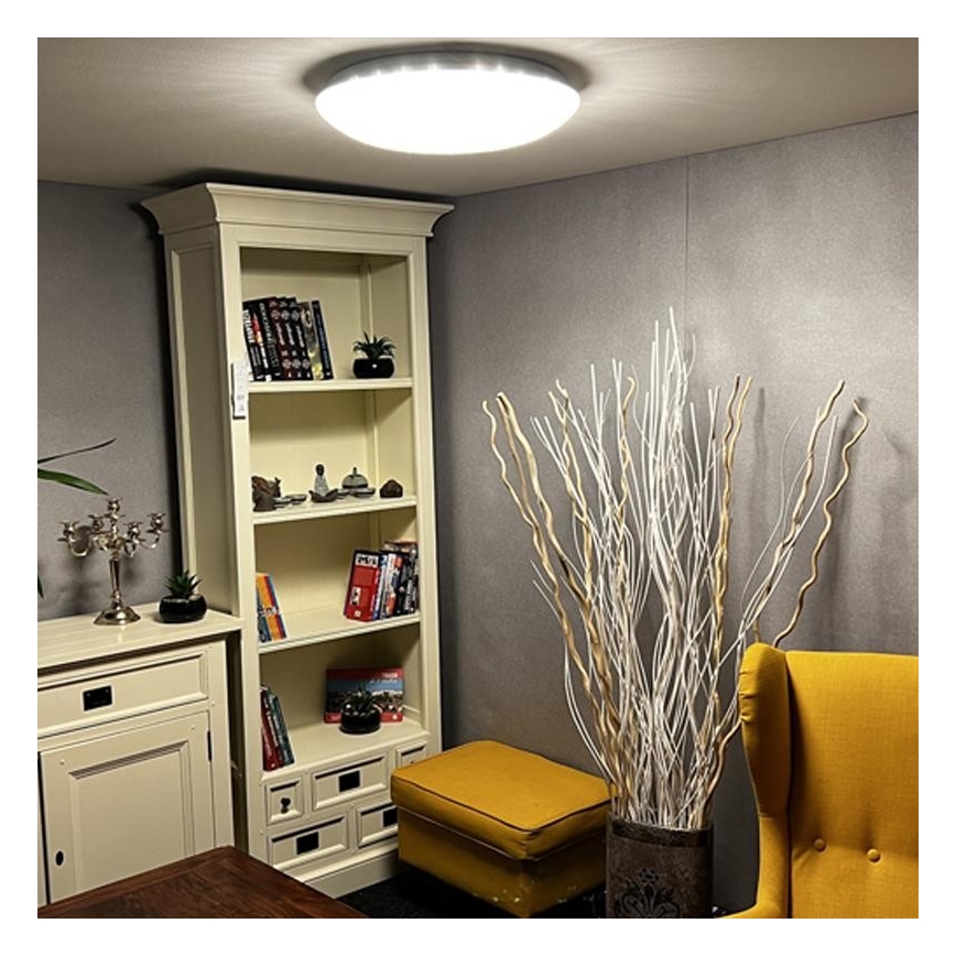LED Himmennettävä kattovalo LED/48W/230V 2700-6500K Wi-Fi Tuya + kauko-ohjain