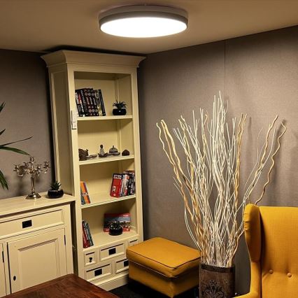 LED Himmennettävä kattovalo LED/48W/230V 2700-6500K Wi-Fi Tuya + kauko-ohjain