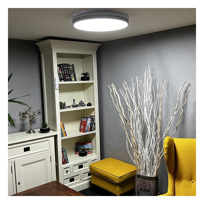 LED Himmennettävä kattovalo LED/48W/230V 2700-6500K Wi-Fi Tuya + kauko-ohjain