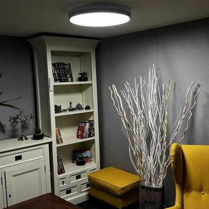 LED Himmennettävä kattovalo LED/48W/230V 2700-6500K Wi-Fi Tuya + kauko-ohjain