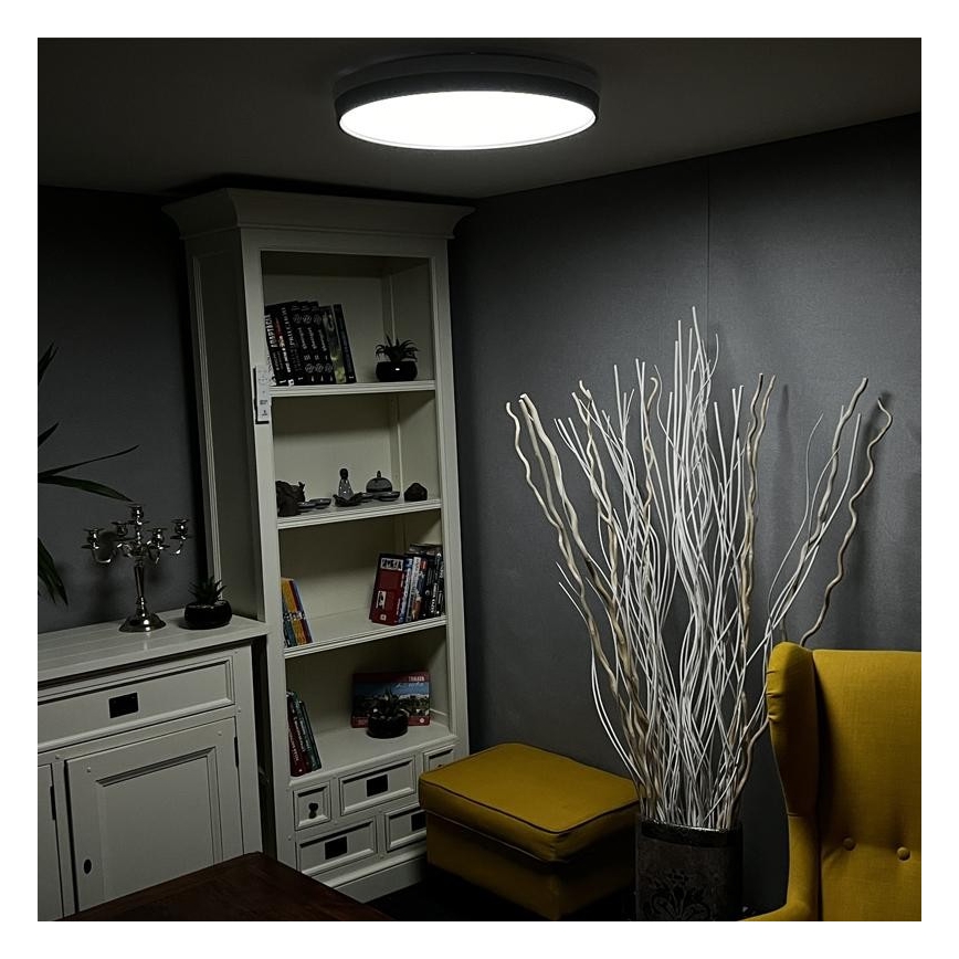 LED Himmennettävä kattovalo LED/48W/230V 2700-6500K Wi-Fi Tuya + kauko-ohjain