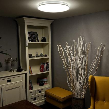 LED Himmennettävä kattovalo LED/48W/230V 2700-6500K Wi-Fi Tuya + kauko-ohjain