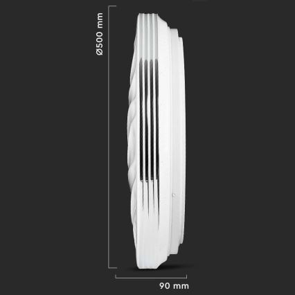 LED Himmennettävä kattovalo LED/60W/230V 3000K/4000K/6500K + kaukosäädin