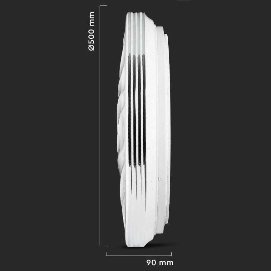 LED Himmennettävä kattovalo LED/60W/230V 3000K/4000K/6500K + kaukosäädin