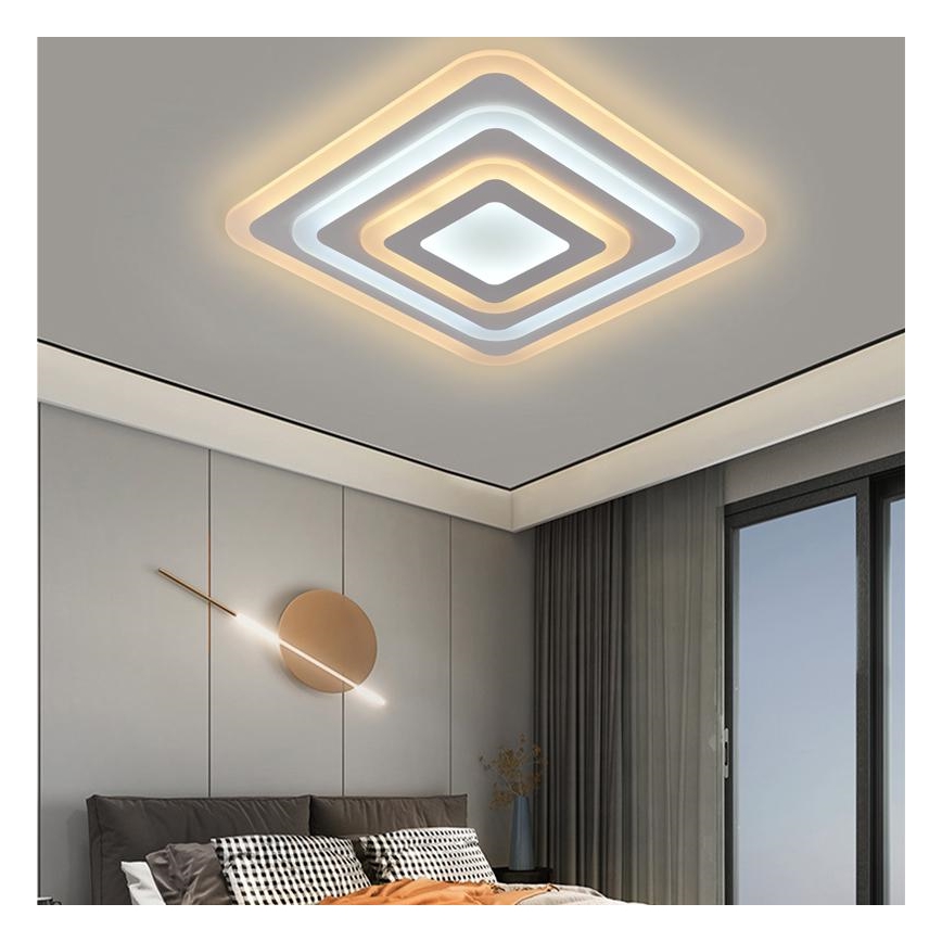 LED Himmennettävä kattovalaisin LED/80W/230V 3000-6500K + kaukosäädin