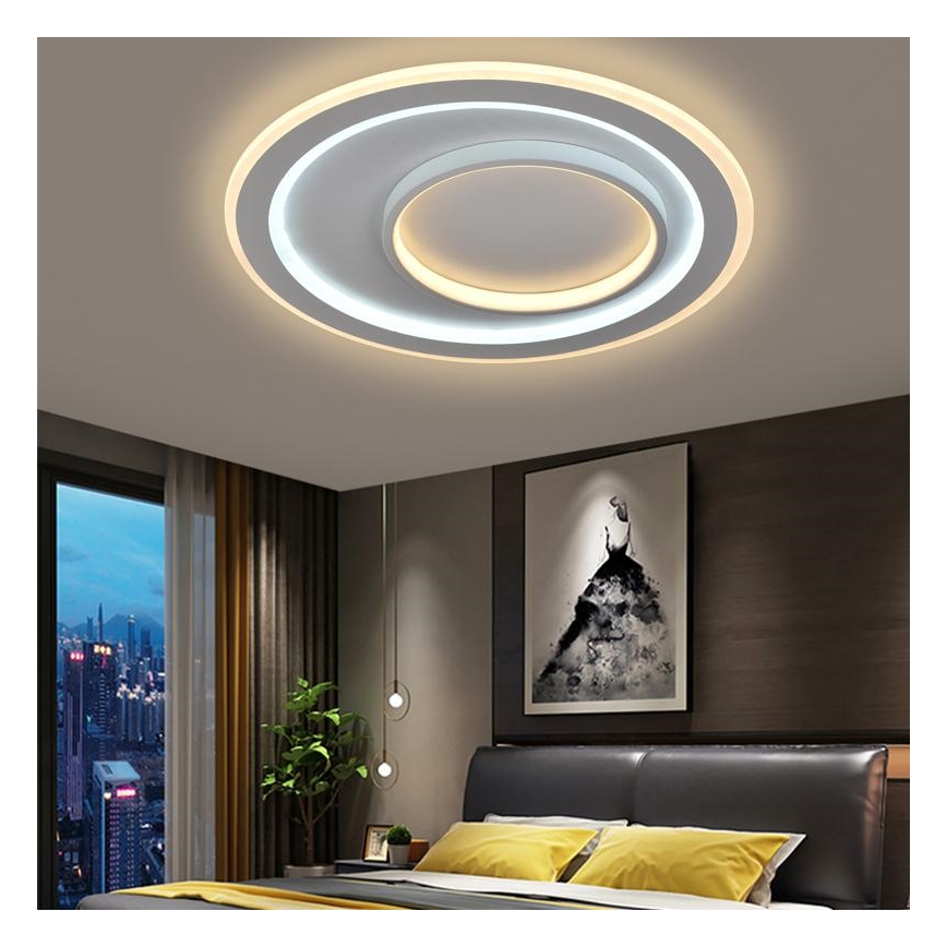 LED Himmennettävä kattovalaisin LED/85W/230V 3000-6500K + kaukosäädin