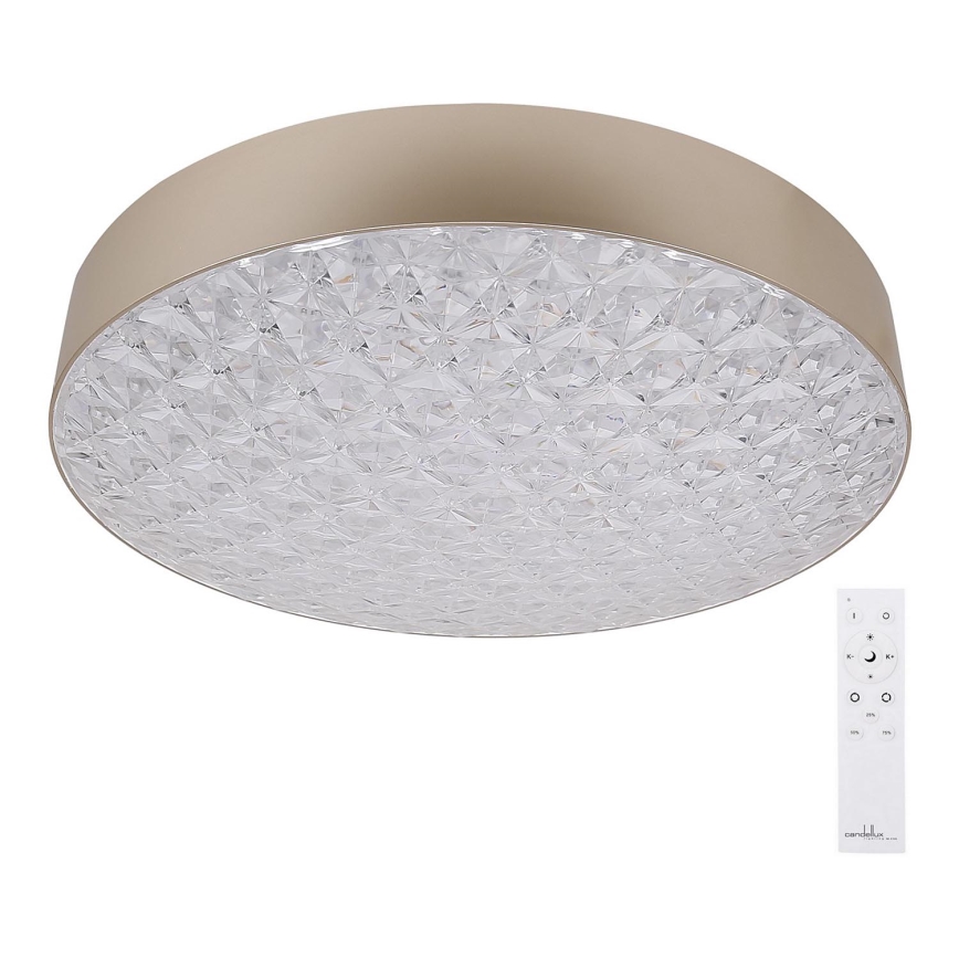 LED Himmennettävä kattovalo LUXON LED/60W/230V 2800-6500K beige + kaukosäädin