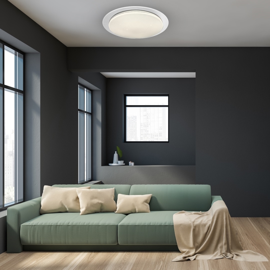 LED Himmennettävä kattovalo ONTARIO LED/80W/230V 3000-6000K + kaukosäädin