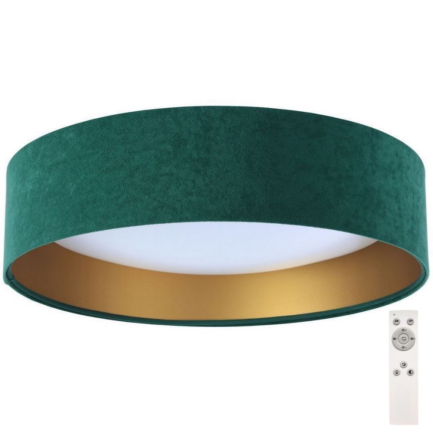 LED-himmennettävä kattovalo SMART GALAXY LED/24W/230V vihreä/kulta 3000-6500K + kaukosäädin