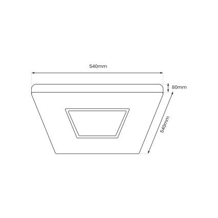 LED Himmennettävä kattovalo SPARKY LED/65W/230V 3000-6000K + kaukosäädin
