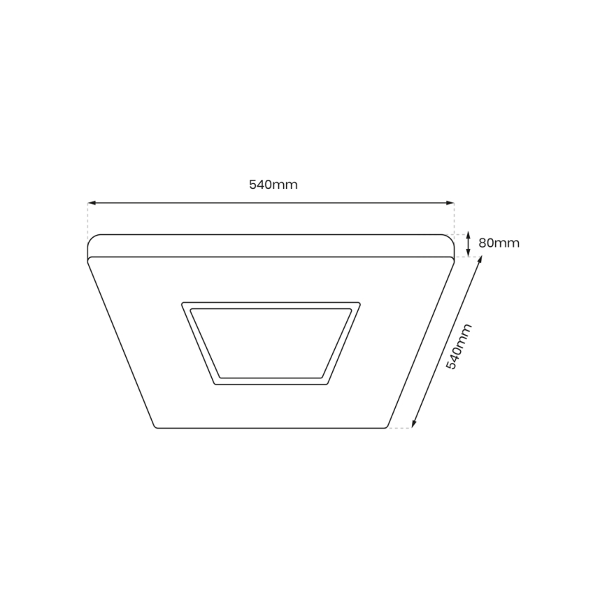 LED Himmennettävä kattovalo SPARKY LED/65W/230V 3000-6000K + kaukosäädin