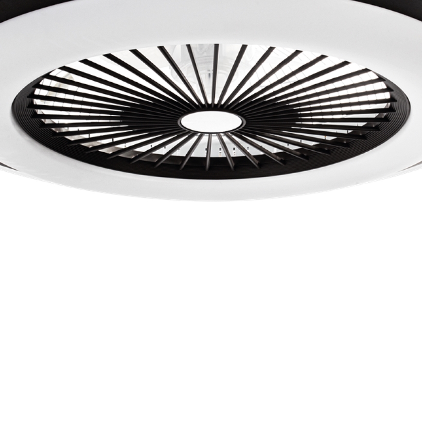 LED Himmennettävä kattovalo tuulettimella  ZONDA LED/48W/230V 3000-6000K musta + kaukosäädin