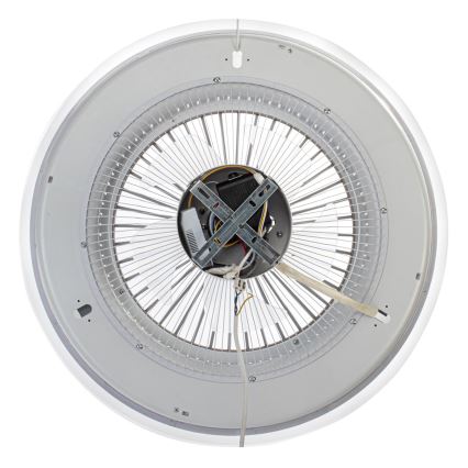 LED Himmennettävä kattovalo tuulettimella  ZONDA LED/48W/230V 3000-6000K musta + kaukosäädin
