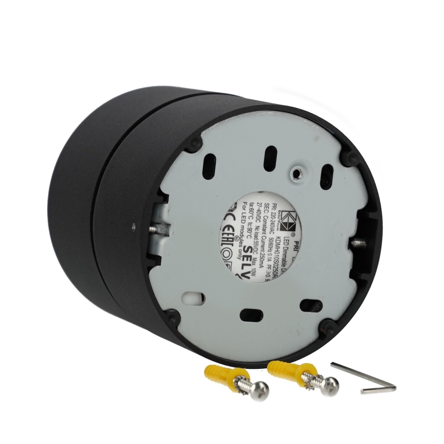 LED Himmennettävä kohdevalo LAHTI LED/13,5W/230V 3000K CRI 90 musta