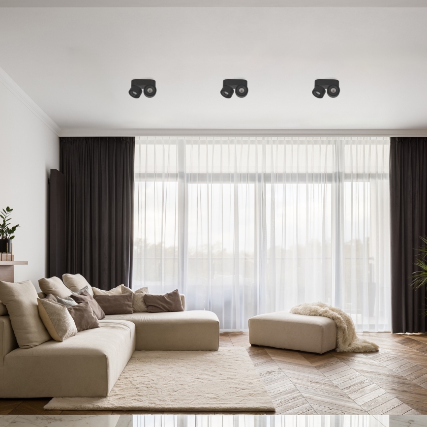 LED Himmennettävä kohdevalo LAHTI MINI 2xLED/9W/230V 3000K CRI 90 black