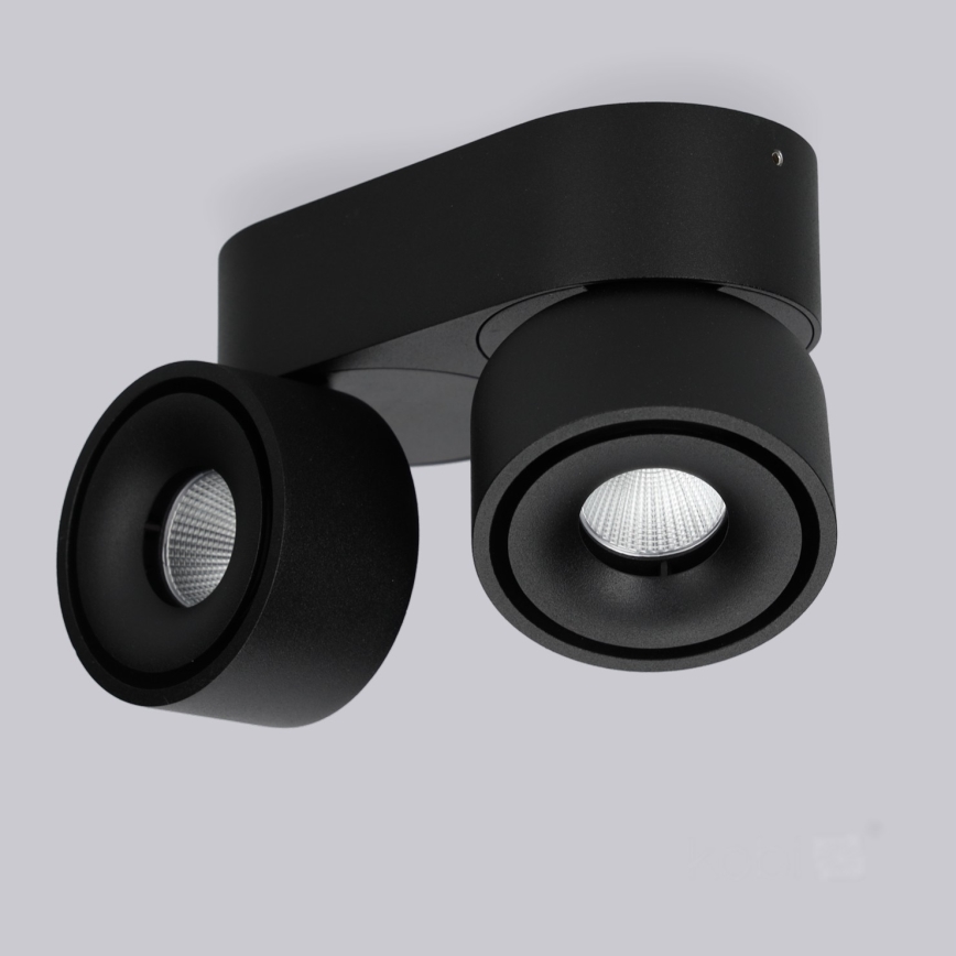 LED Himmennettävä kohdevalo LAHTI MINI 2xLED/9W/230V 3000K CRI 90 black