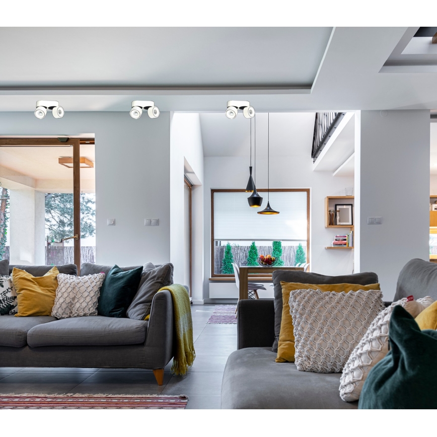 LED Himmennettävä kohdevalo LAHTI MINI 2xLED/9W/230V 3000K CRI 90 valkoinen