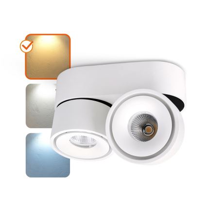 LED Himmennettävä kohdevalo LAHTI MINI 2xLED/9W/230V 3000K CRI 90 valkoinen