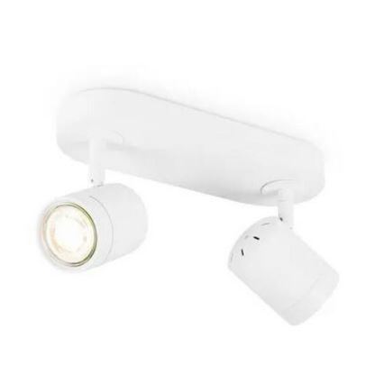 LED Himmennettävä kohdevalo MANU 2xGU10/5,8W/230V valkoinen