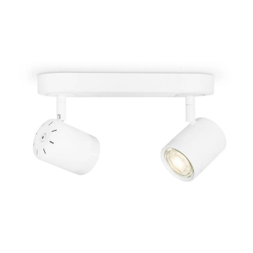 LED Himmennettävä kohdevalo MANU 2xGU10/5,8W/230V valkoinen