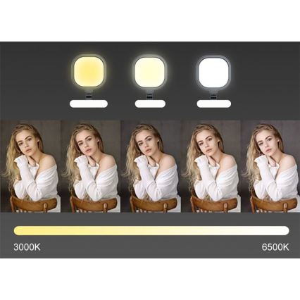 LED Himmennettävä kosketus joustava pöytävalaisin LED/15W/230V 3000-6500K CRI 96 musta
