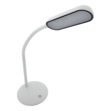 LED Himmennettävä kosketus joustava pöytävalaisin LED/6W/5V USB 1200 mAh valkoinen