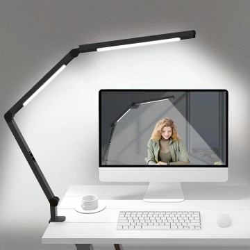 LED Himmennettävä kosketus joustava pöytävalaisin POINTIQ LED/12W/230V 3000/4000/5000/6500K CRI 92 musta