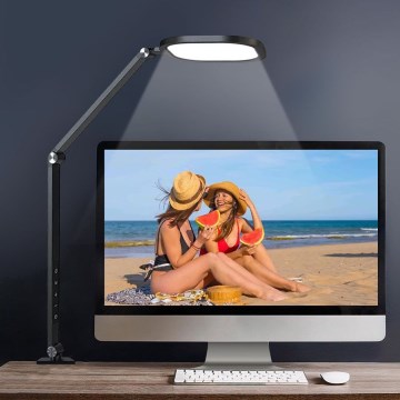 LED Himmennettävä kosketus joustava pöytävalaisin POINTIQ LED/15W/230V 3000-6500K CRI 96 musta