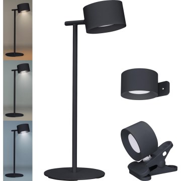 LED Himmennettävä kosketus ladattava lamppu 3in1 LED/4W/2000 mAh 3000/4000/6500K musta