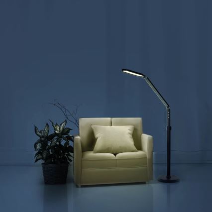 LED Himmennettävä kosketus lattialamppu FERRARA LED/13W/230V 3000/4000/6000K musta